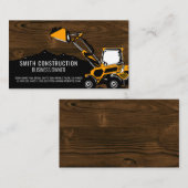 Baggerfahrzeug | Bauträger Visitenkarte (Vorne/Hinten)