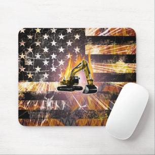 Baggerflagge Mousepad
