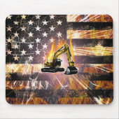 Baggerflagge Mousepad (Vorne)