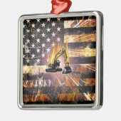 Baggerflagge Ornament Aus Metall (Links)