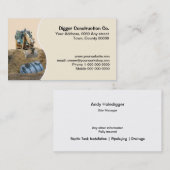 BaggerinstallierenKlärgrube Visitenkarte (Vorne/Hinten)