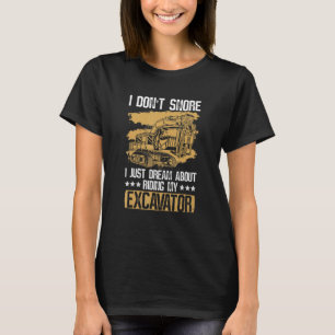Baggerlader Konstruktion und Baggerbediener T-Shirt
