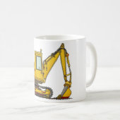Baggerschaufel-Bau-Tassen Kaffeetasse (VorderseiteRechts)