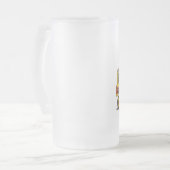 Baggerschaufel-Glas-Tasse Mattglas Bierglas (Vorderseite Links)