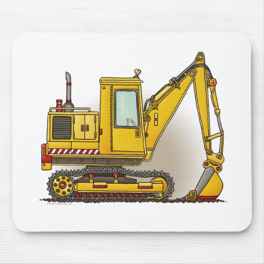 Baggerschaufel-Mausunterlage Mousepad (Vorne)