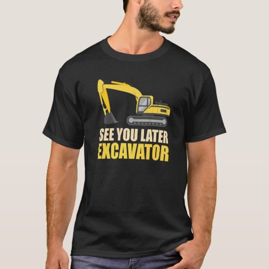 Baggerwagen für Bauarbeiter T-Shirt (Vorderseite)