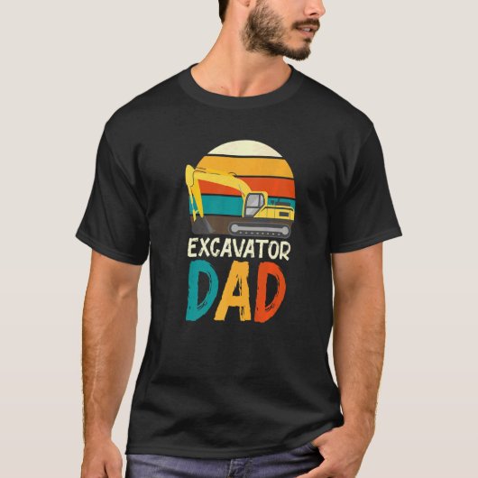 Baggerwagen für Bauarbeiter T-Shirt (Vorderseite)