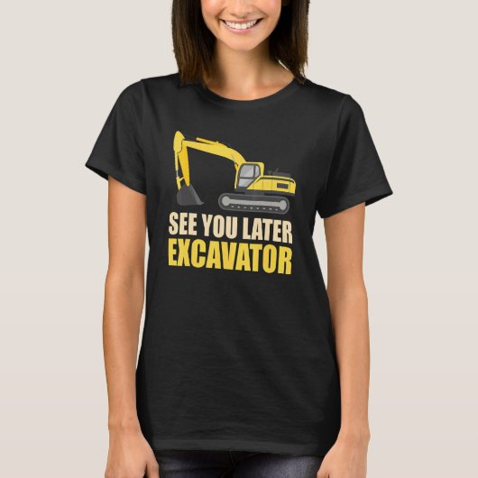 Baggerwagen für Bauarbeiter T-Shirt (Vorderseite)