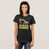 Baggerwagen für Bauarbeiter T-Shirt (Vorne ganz)