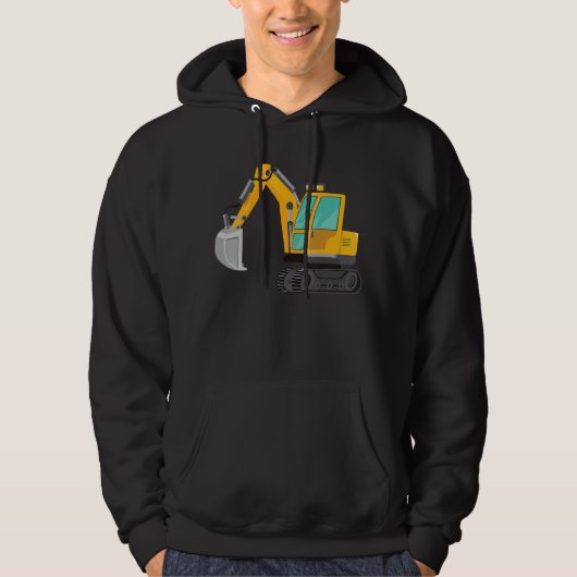 Baggerwagen Hoodie (Vorderseite)