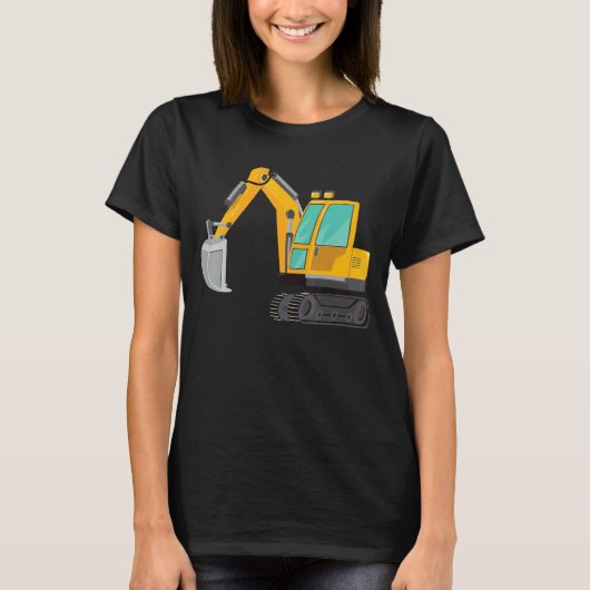 Baggerwagen T-Shirt (Vorderseite)