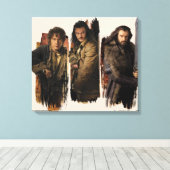 BAGGINS™, BARD THE BOWMAN™, & THORIN OAKENSHIELD™ LEINWANDDRUCK (Insitu (Holzboden))