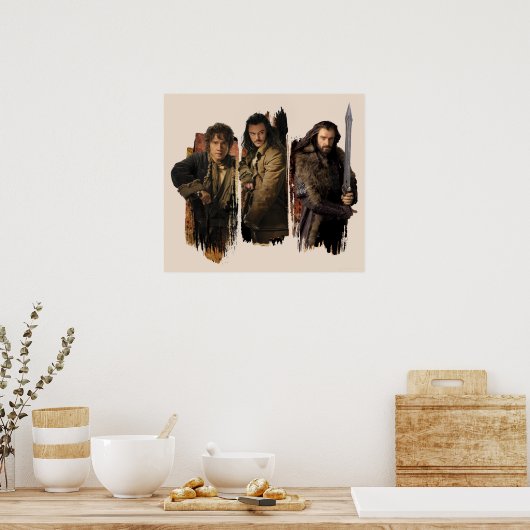 BAGGINS™, BARD THE BOWMAN™, & THORIN OAKENSHIELD™ POSTER (Küche)