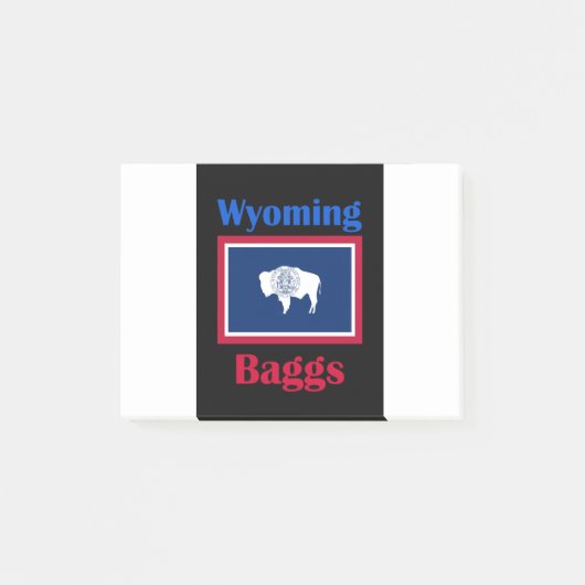 Baggs Wyoming Post-it Klebezettel (Vorderseite)