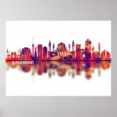 Baghdad Iraq Skyline Poster (Vorne)