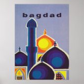 Baghdad Retro Vintage Travel Poster (Vorne)
