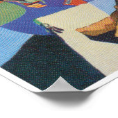 Baghdad Retro Vintage Travel Poster (Ecke)