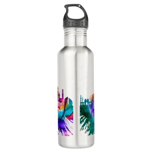 Baghdad Skyline Edelstahlflasche (Rückseite)