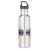 Baghdad Skyline Edelstahlflasche (Rückseite)