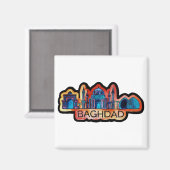 Baghdad Skyline Magnet (Vorderseite/Rückseite)