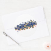 Baghdad Skyline Runder Aufkleber (Umschlag)