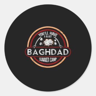 Baghdad Summer Camp - Irakkrieg Veteran Militär Runder Aufkleber