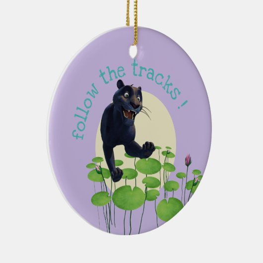 Bagheera 2 keramik ornament (Rechts)