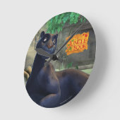 Bagheera 3 runde wanduhr (Winkel)