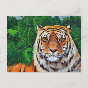 Bagheera, die Tiger-Postkarte des Malens Postkarte