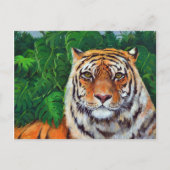 Bagheera, die Tiger-Postkarte des Malens Postkarte (Vorderseite)