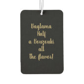 Baglama auf den Vorsitz von Air Freshener Autolufterfrischer (Rückseite)