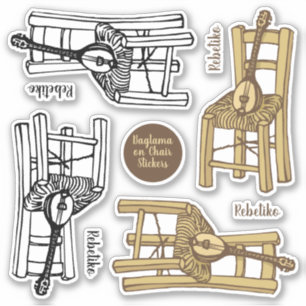 Baglama zum Vorsitzenden Aufkleber