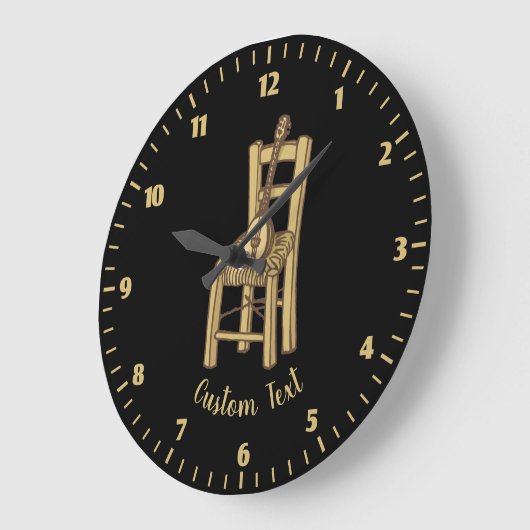 Baglama zum Vorsitzenden Große Wanduhr (Winkel)