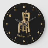 Baglama zum Vorsitzenden Große Wanduhr (Vorderseite)