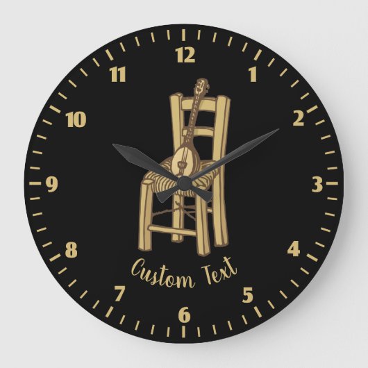 Baglama zum Vorsitzenden Große Wanduhr (Vorderseite)