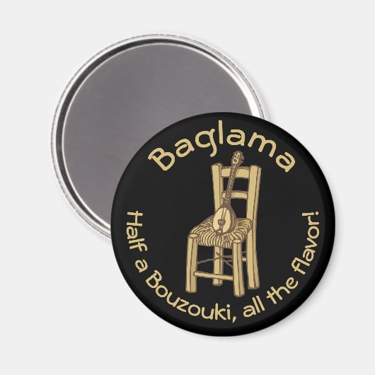 Baglama zum Vorsitzenden Magnet (Vorderseite/Rückseite)