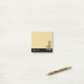 Baglama zum Vorsitzenden Post-it Klebezettel (Auf Schreibtisch)