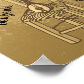 Baglama zum Vorsitzenden Poster (Ecke)