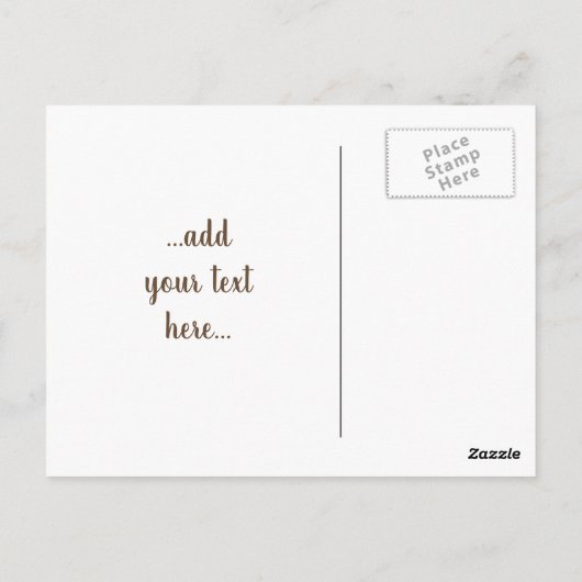 Baglama zum Vorsitzenden Postkarte (Rückseite)