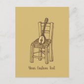 Baglama zum Vorsitzenden Postkarte (Vorderseite)