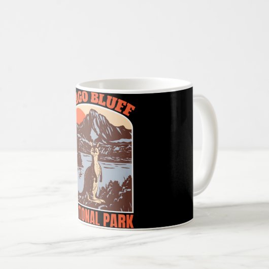 Bago Bluff � der endlose Horizont Australiens Kaffeetasse (VorderseiteRechts)