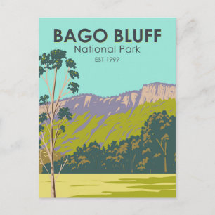 Bago Bluff Nationalpark Australien Vintage Postkarte