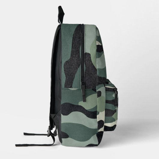 Bagpack - Armee - grün Bedruckter Rucksack (Links)