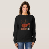 Bagpipe Bagpiper Bagpiperist Sweatshirt (Vorne ganz)