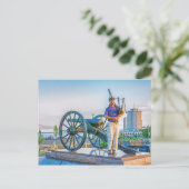 Bagpipe bei Sunset Postcard Postkarte (Stehend Vorderseite)