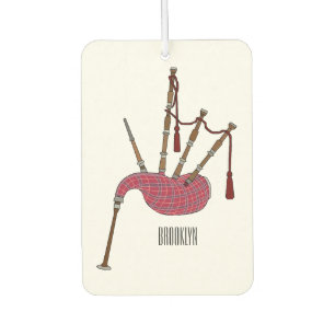 Bagpipe Cartoon Illustration Autolufterfrischer