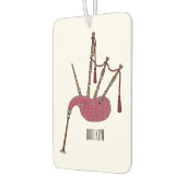 Bagpipe Cartoon Illustration Autolufterfrischer (Links)