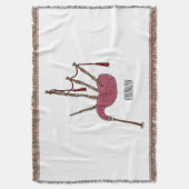 Bagpipe Cartoon Illustration Decke (Vorderseite Vertikal)