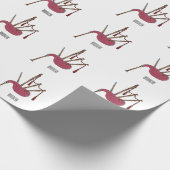 Bagpipe Cartoon Illustration Geschenkpapier (Ecke)