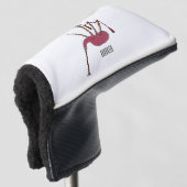 Bagpipe Cartoon Illustration Golf Headcover (3/4 Vorderseite)